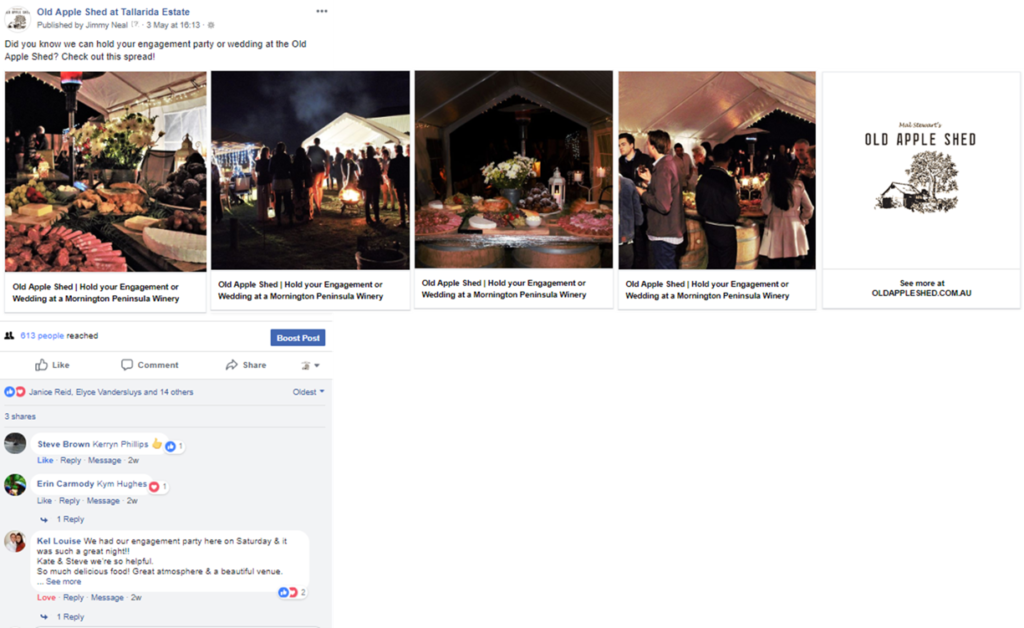 social media content for bars breweries wineries facebook instagram