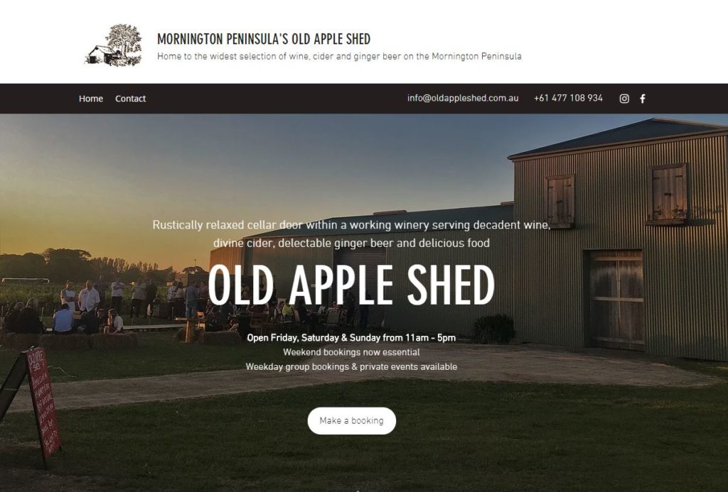 web development winery brewery hospitality